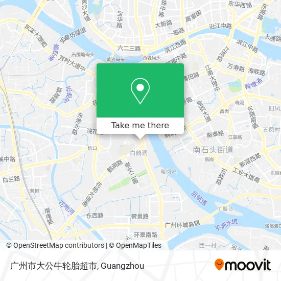 广州市大公牛轮胎超市 map