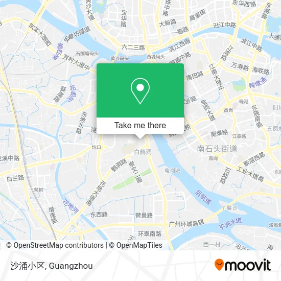 沙涌小区 map