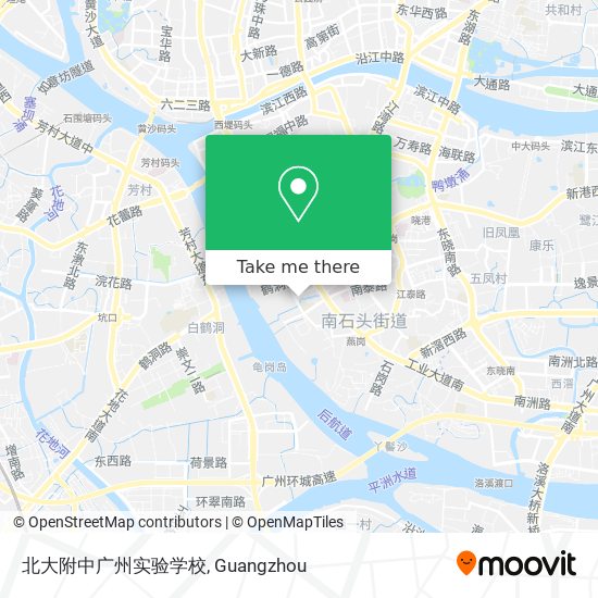北大附中广州实验学校 map