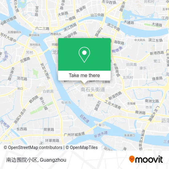 南边围院小区 map