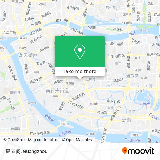 民泰阁 map