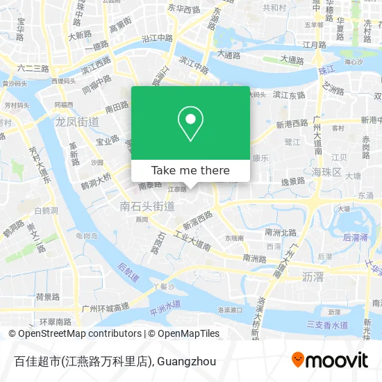 百佳超市(江燕路万科里店) map