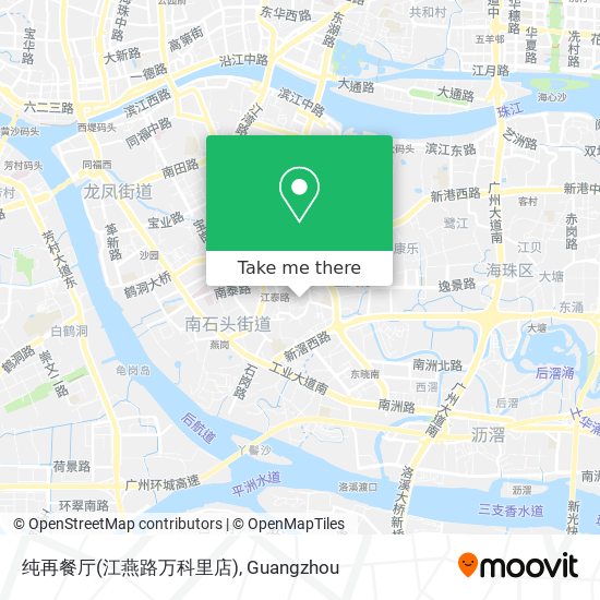 纯再餐厅(江燕路万科里店) map