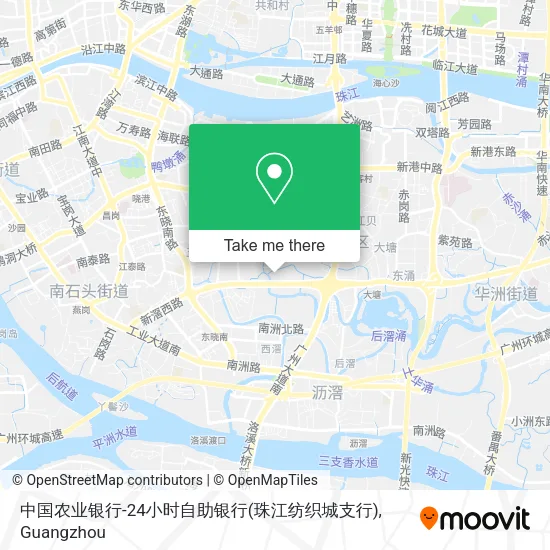 中国农业银行-24小时自助银行(珠江纺织城支行) map