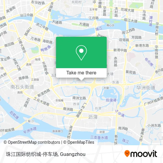 珠江国际纺织城-停车场 map