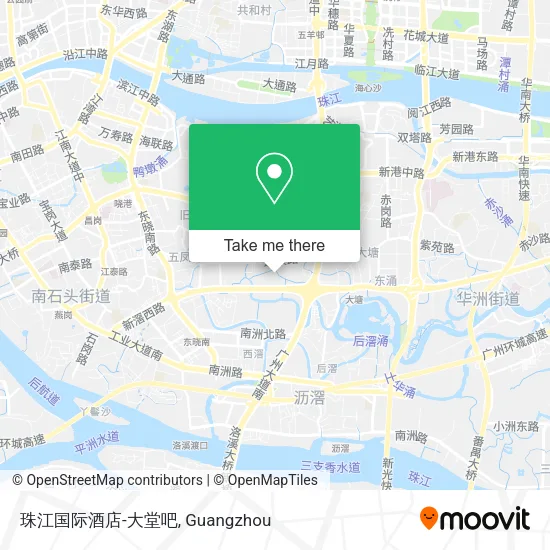 珠江国际酒店-大堂吧 map