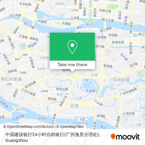 中国建设银行24小时自助银行(广州逸景分理处) map