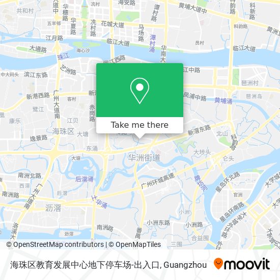 海珠区教育发展中心地下停车场-出入口 map