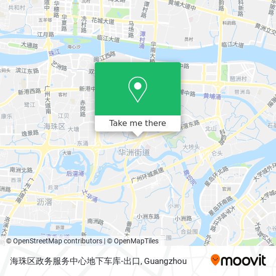 海珠区政务服务中心地下车库-出口 map