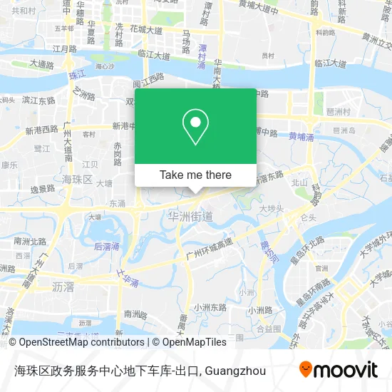 海珠区政务服务中心地下车库-出口 map