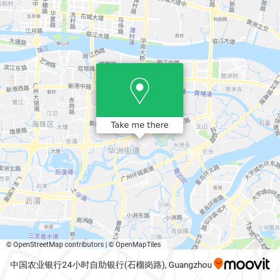 中国农业银行24小时自助银行(石榴岗路) map