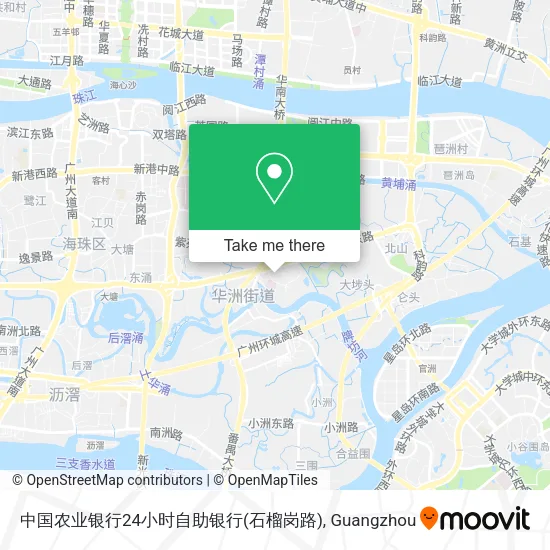 中国农业银行24小时自助银行(石榴岗路) map