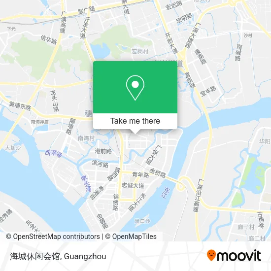 海城休闲会馆 map