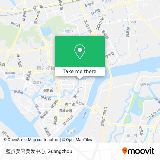 蓝点美容美发中心 map