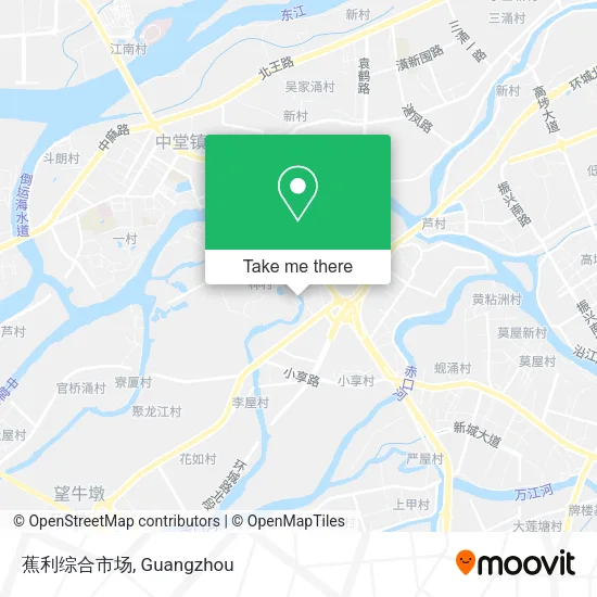 蕉利综合市场 map