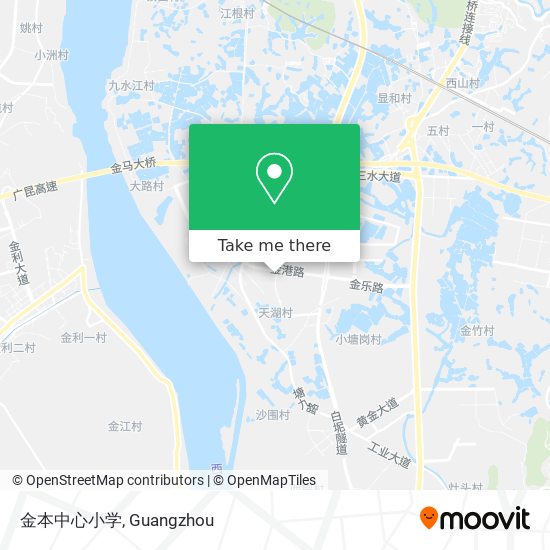 金本中心小学 map