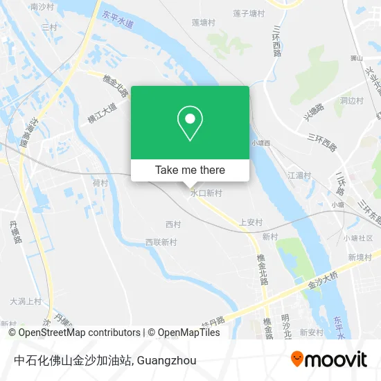 中石化佛山金沙加油站 map