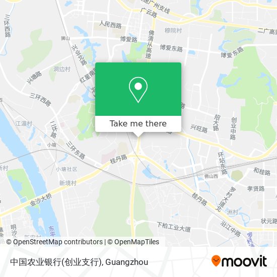 中国农业银行(创业支行) map
