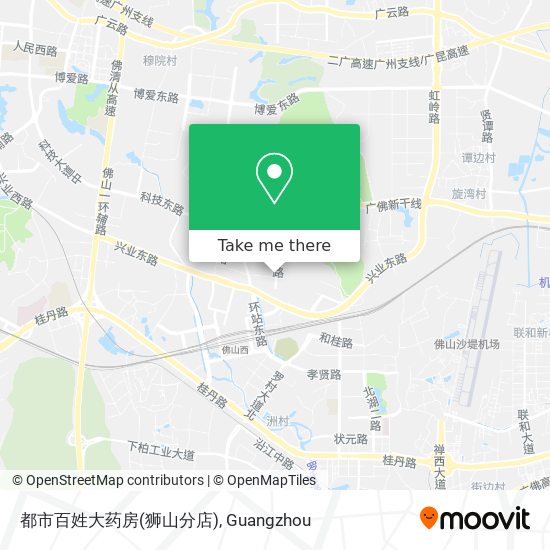 都市百姓大药房(狮山分店) map