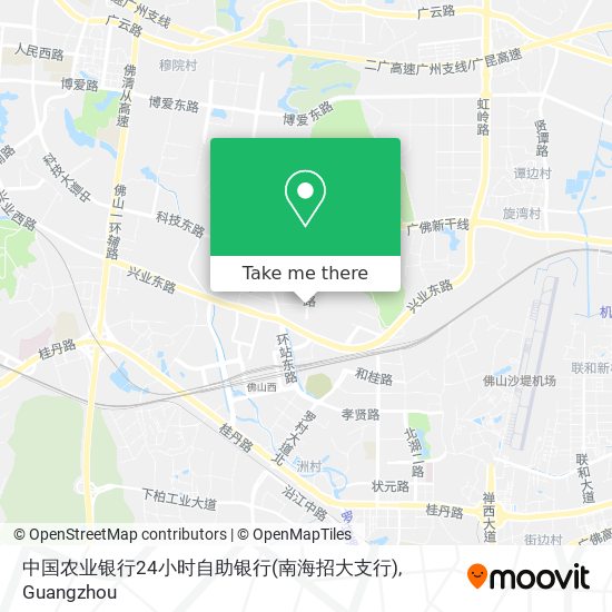 中国农业银行24小时自助银行(南海招大支行) map