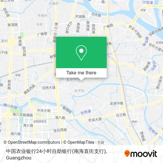中国农业银行24小时自助银行(南海直街支行) map