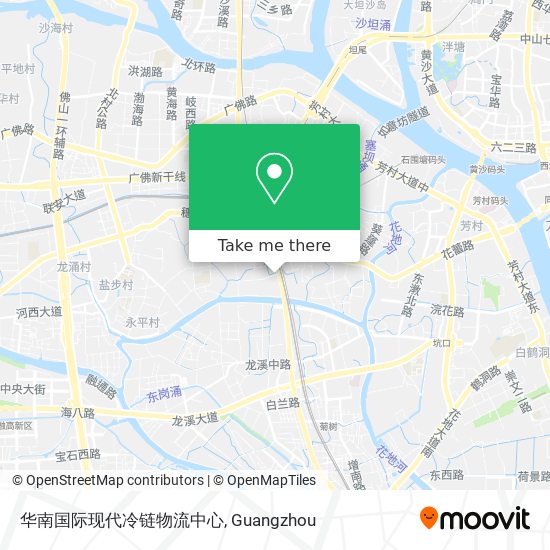华南国际现代冷链物流中心 map