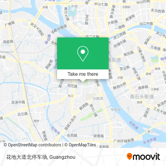 花地大道北停车场 map