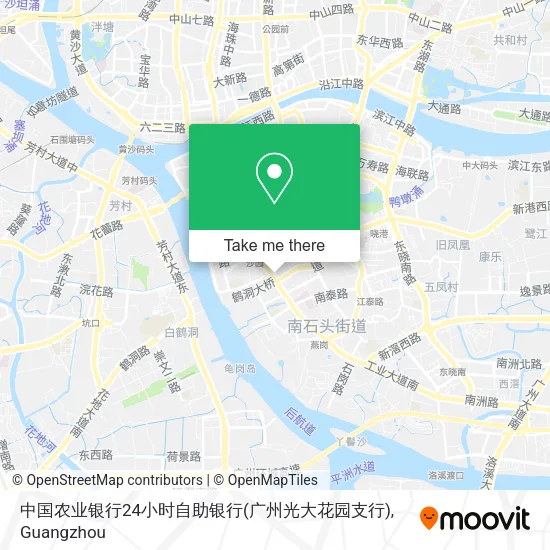 中国农业银行24小时自助银行(广州光大花园支行) map