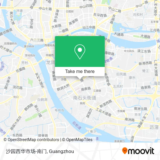 沙园西华市场-南门 map