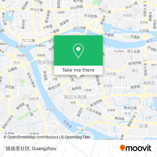 慎德里社区 map