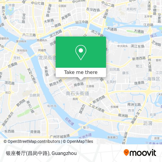 银座餐厅(昌岗中路) map