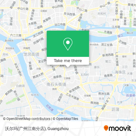 沃尔玛(广州江南分店) map