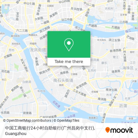 中国工商银行24小时自助银行(广州昌岗中支行) map