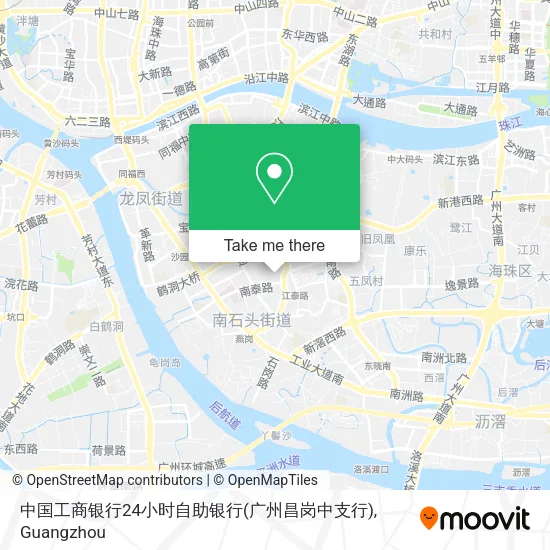 中国工商银行24小时自助银行(广州昌岗中支行) map