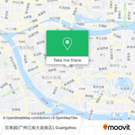 百果园(广州江南大道南店) map