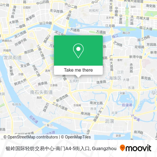 银岭国际轻纺交易中心-南门A4-5街入口 map