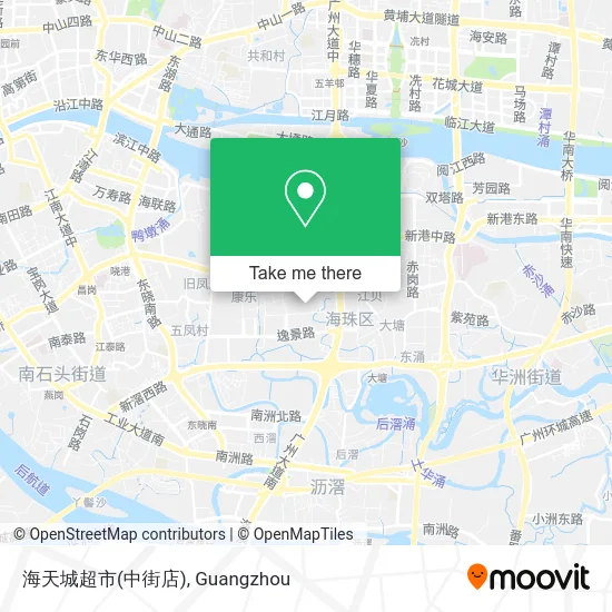 海天城超市(中街店) map