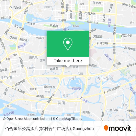 佰合国际公寓酒店(客村合生广场店) map