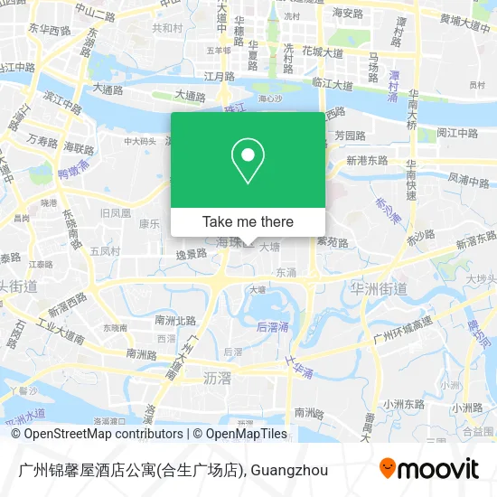 广州锦馨屋酒店公寓(合生广场店) map