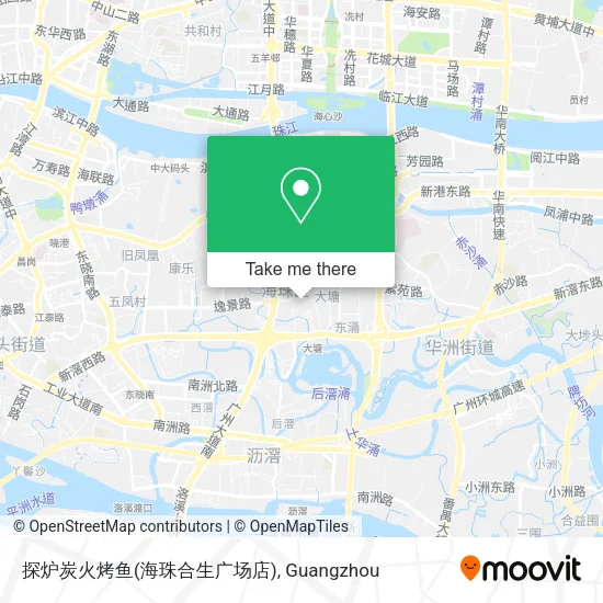 探炉炭火烤鱼(海珠合生广场店) map