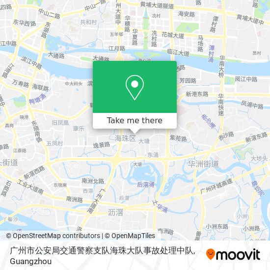 广州市公安局交通警察支队海珠大队事故处理中队 map