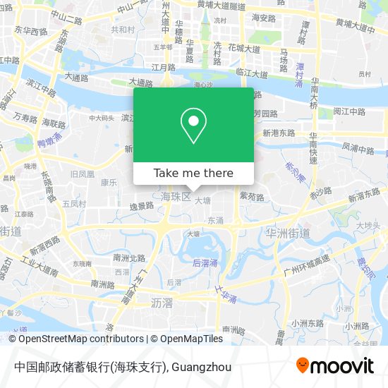 中国邮政储蓄银行(海珠支行) map