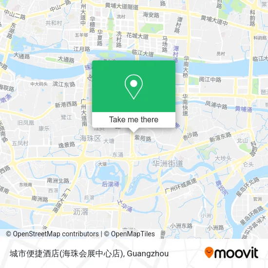 城市便捷酒店(海珠会展中心店) map