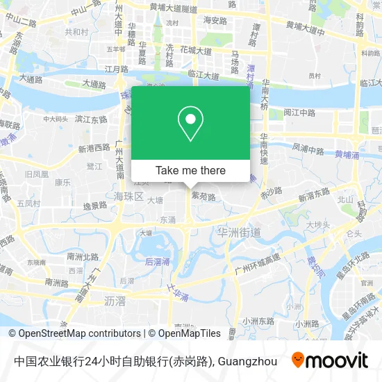 中国农业银行24小时自助银行(赤岗路) map