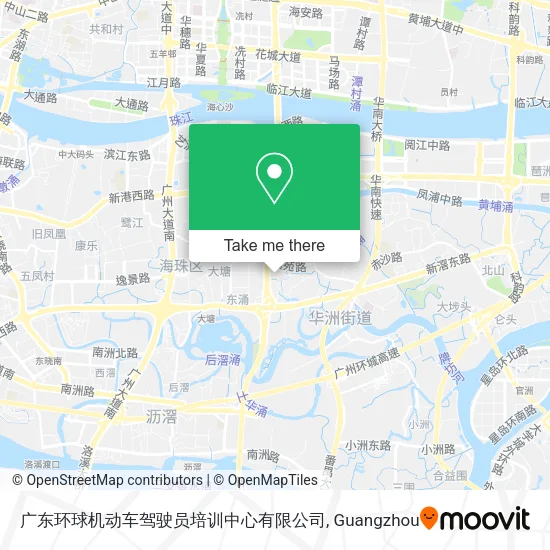 广东环球机动车驾驶员培训中心有限公司 map