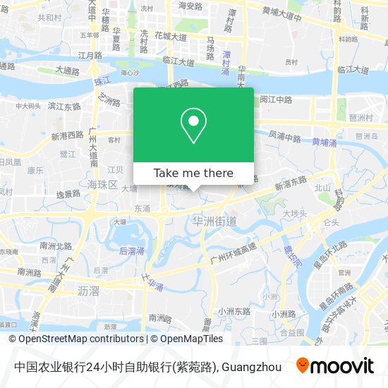 中国农业银行24小时自助银行(紫菀路) map