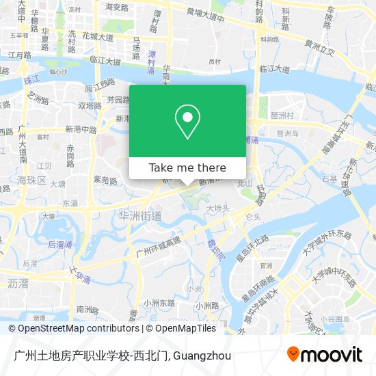 广州土地房产职业学校-西北门 map