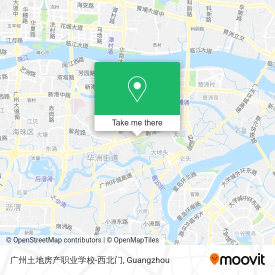 广州土地房产职业学校-西北门 map