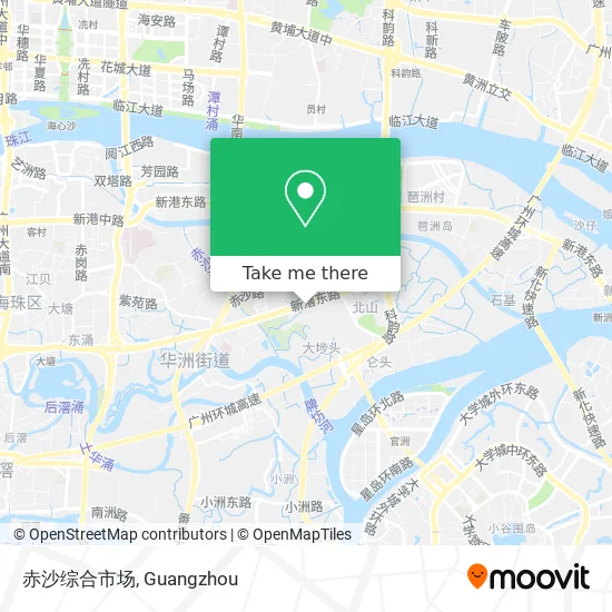 赤沙综合市场 map