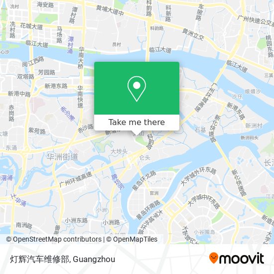 灯辉汽车维修部 map